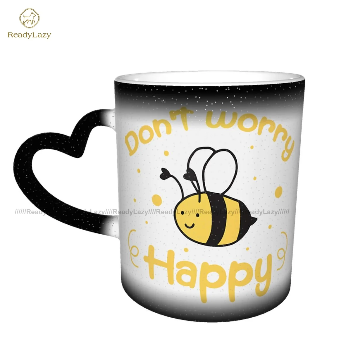 

Кружка в виде пчелы, креативная керамическая кружка в стиле ретро для кафе, меняющая цвет чашек