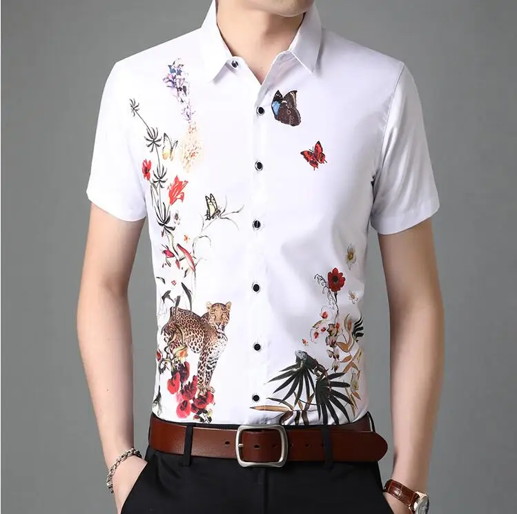

White flower t shirt streatwear men summer t shirt imprimé homme fashion youth boss men t shirts homme camisetas hombre