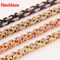4mm byzantine style mens necklace jewelry 2020 jewelry 316l stainless steel choker neck pendants women gifts for the new year