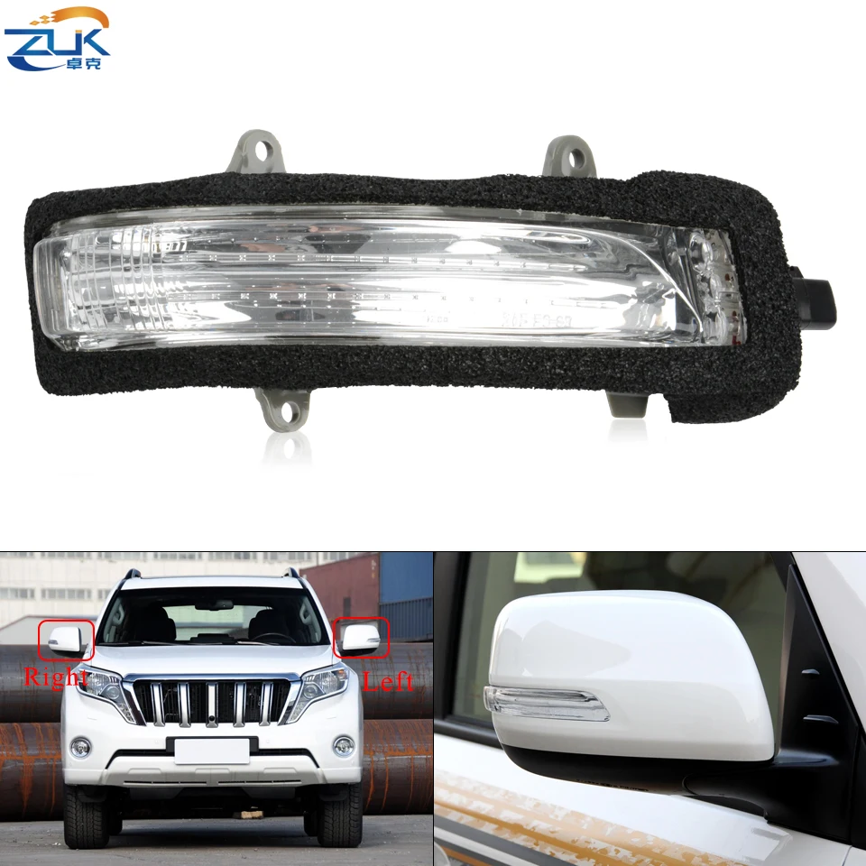 

ZUK Side Rearview Mirror LED Turn Signal Light Repeater Lamp For TOYOTA LAND CRUISER PRADO 2009-2016 LAND CRUISER 2012-2017