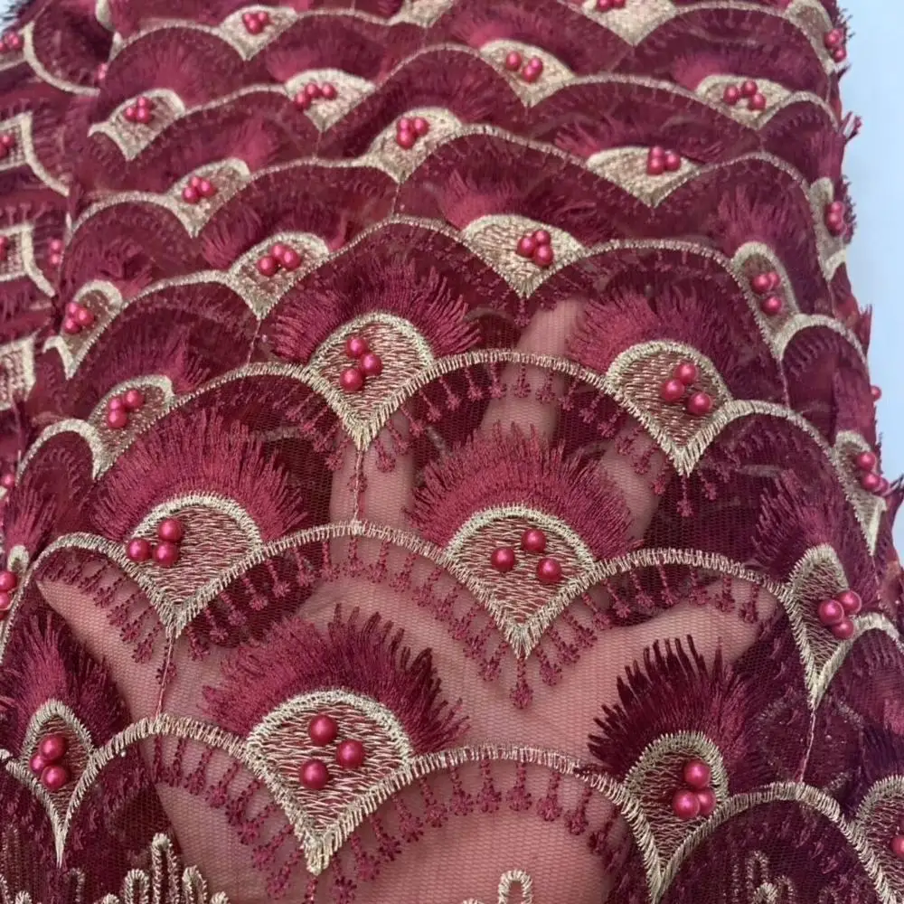 Высококачественная модная нигерийская кружевная ткань высокого качества