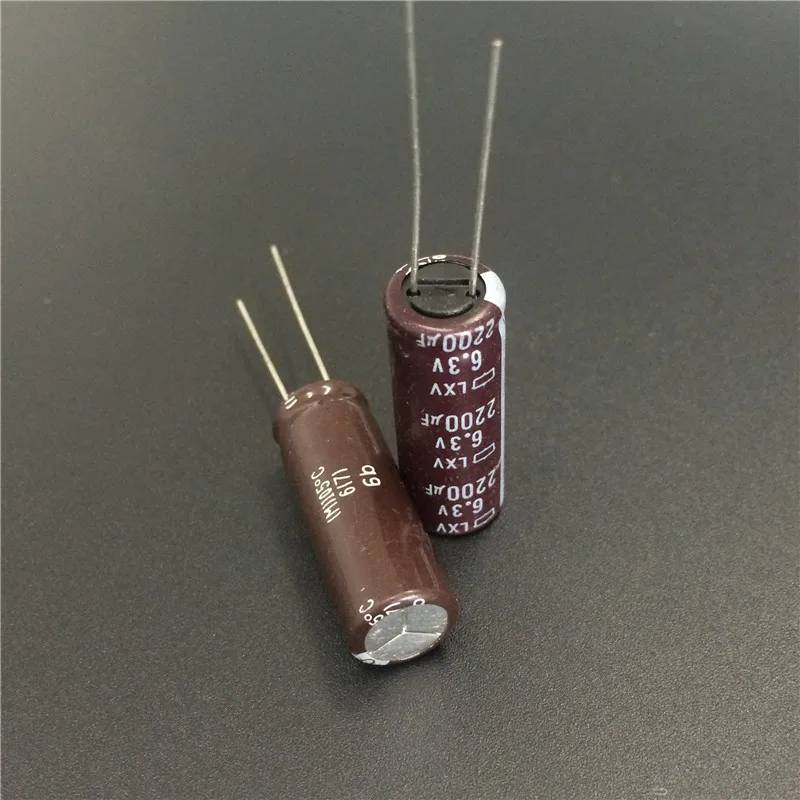 5 шт./50 шт. 2200 мкФ 6 3 В NIPPON LXV серия 10x30 мм низкое сопротивление 6.3V2200uF алюминиевый