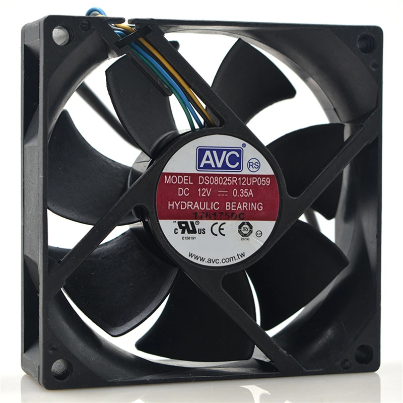 

New original 8025 12V 0.35A DS08025R12UP059 8cm 4-pin PWM speed regulating fan