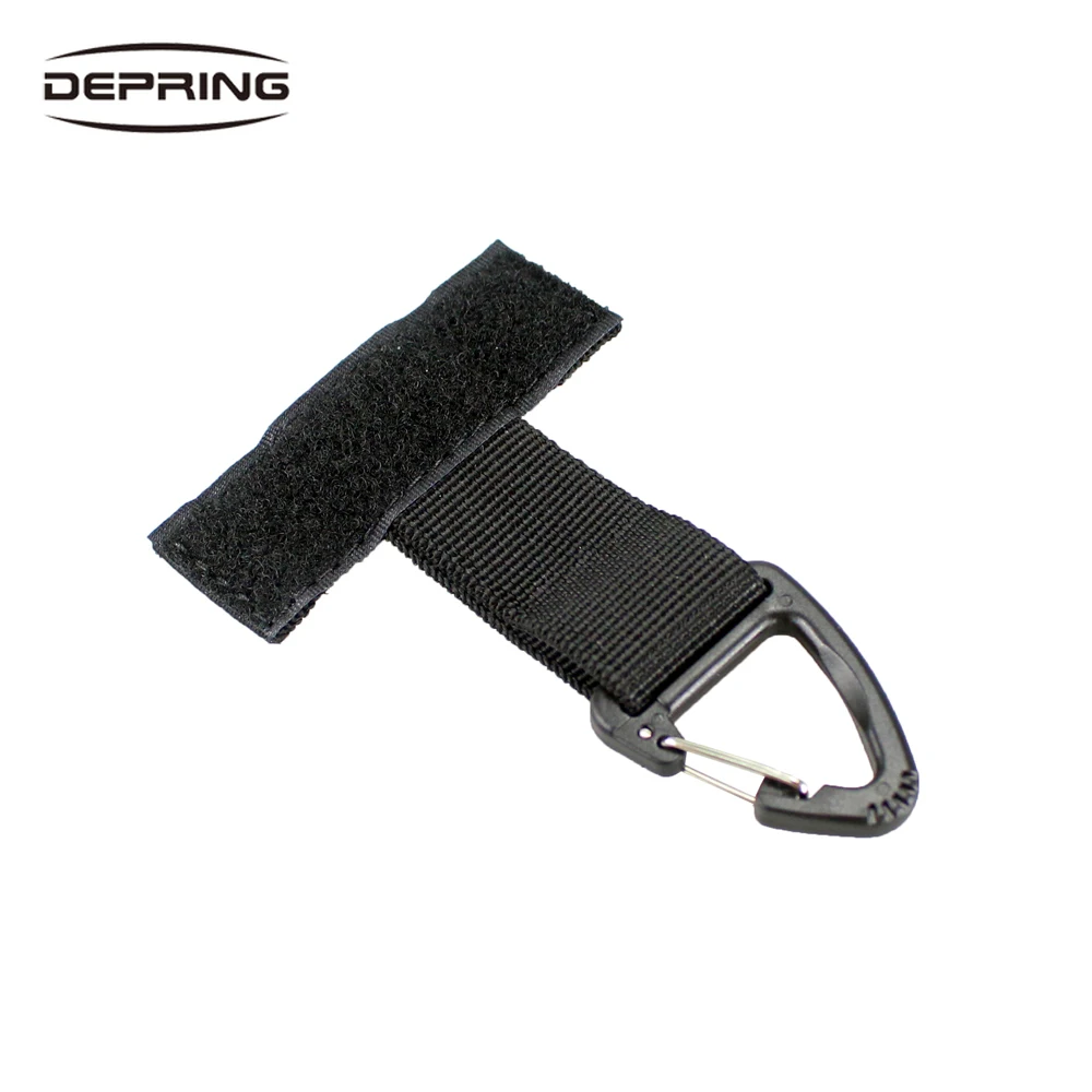

Tactical Outdoor Camping Hiking Sport Backpack Carabiner Hook Triangle Keychain Clip Ribbon Knapsack Hanger Fastener Hook Buckle
