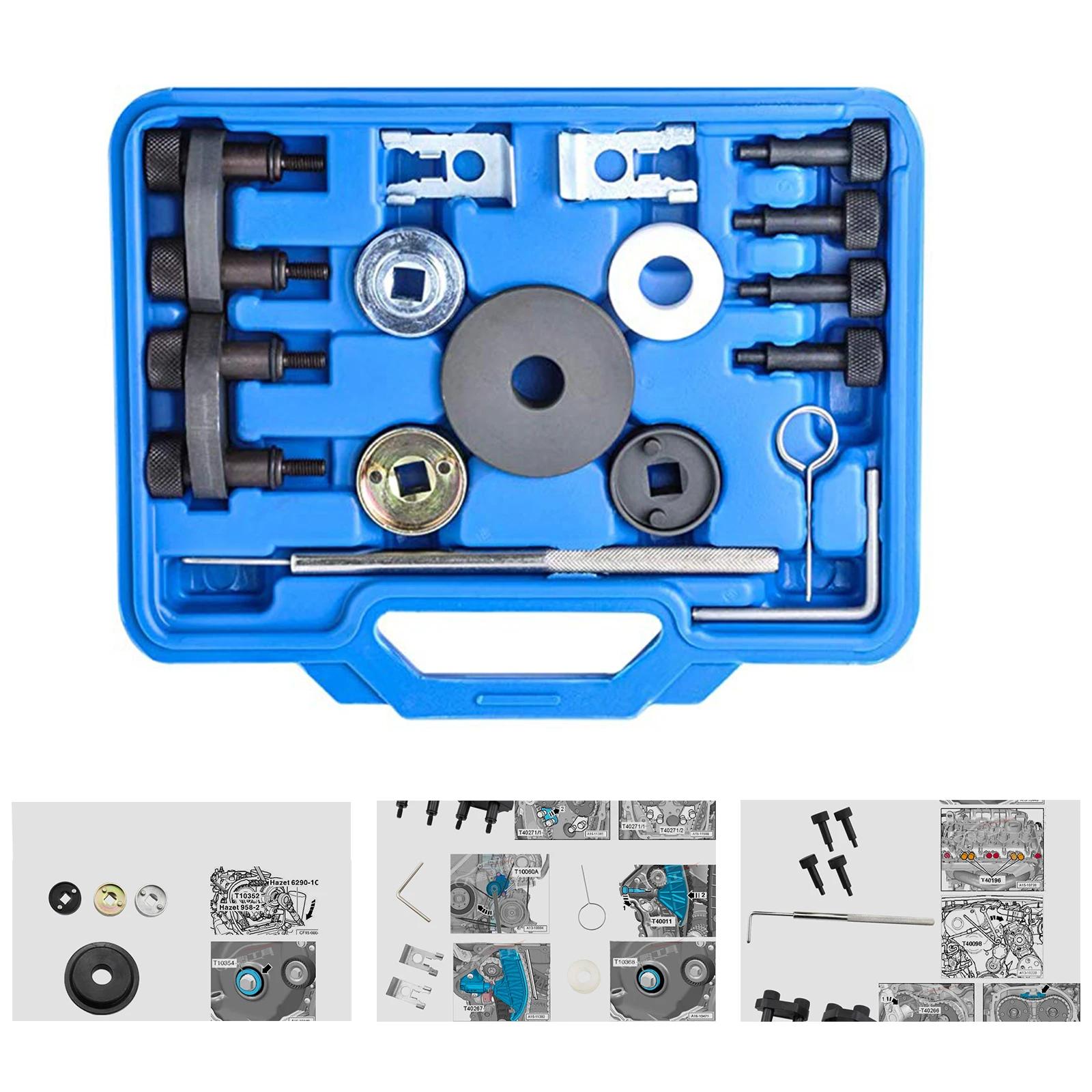 

Engine Camshaft Locking Alignment Timing Tool Kit for Audi VW Skoda VAG 1.8 2.0 TFSI EA888 SF0233