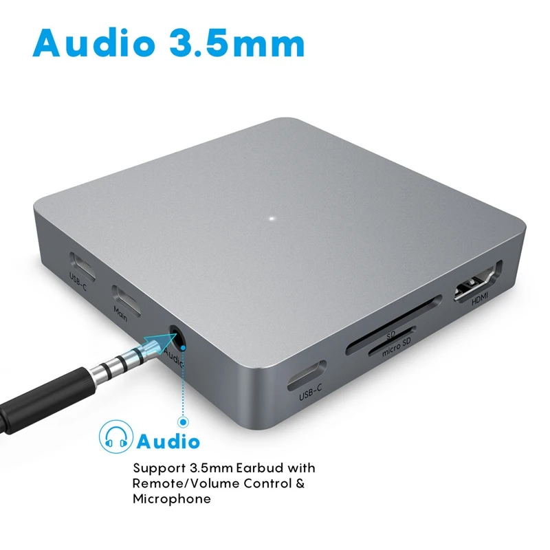 11в1 Type C концентратор USB к HDMI VGA Lan US1 3 0 порты SD/TF кардридер доставка питания для