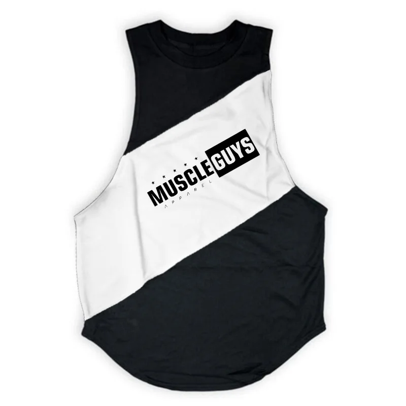 Майка мужская для фитнеса и бодибилдинга модная спортивная рубашка одежда