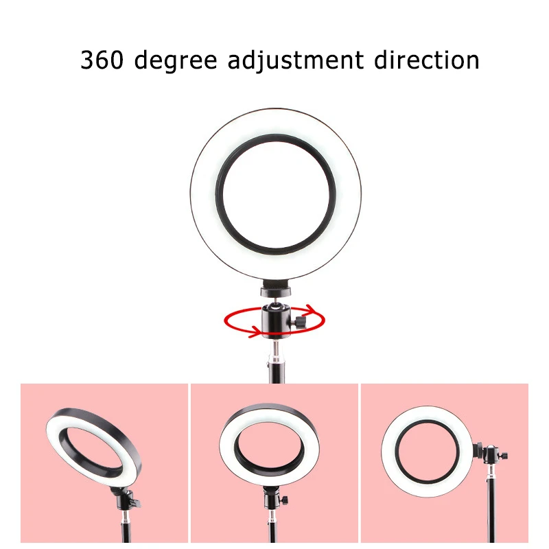 Монопод для селфи кольцо лампы фото круглый светодиодный фотографический видео