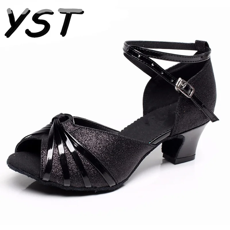 Женские туфли для латиноамериканских танцев Обувь бальных на высоком каблуке 5
