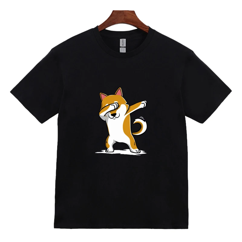 

Забавная футболка Dabbing для мужчин и женщин, уличная одежда в стиле хип-хоп, повседневная одежда большого размера с коротким рукавом и круглы...