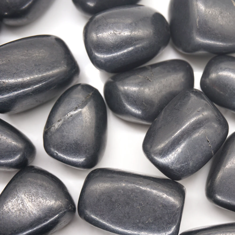 Природный бунгит опущенный камень исцеляющий кристалл минеральный сыпучий