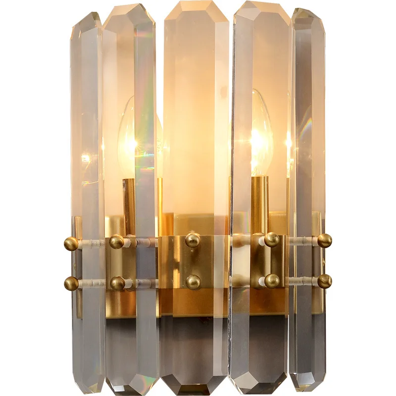 Скандинавский K9 кристалл E14 Led Спальня Крытый декоративный настенный светильник