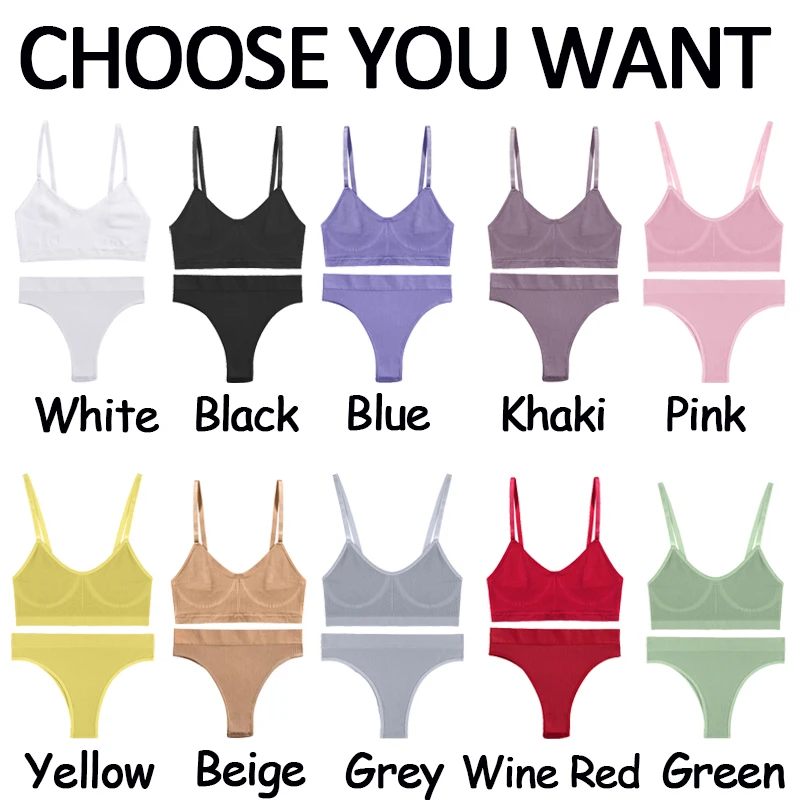 Комплект женского Бесшовного нижнего белья из бюстгальтера и трусиков с