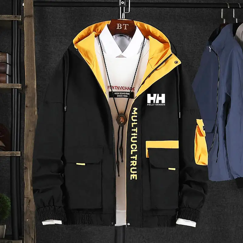 2019 осеннее пальто Мужская Весенняя бейсбольная мужская куртка с капюшоном