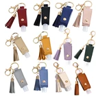 12 цветов дезинфицирующее средство для Рук Брелок с кисточкой 30 мл пустые бутылки брелоки портативные здоровые брелоки чехол из искусственной кожи