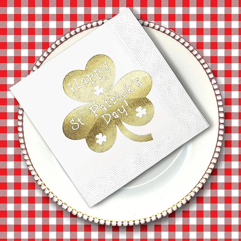 

20 шт., Коктейльные салфетки «Счастливый Патрик»