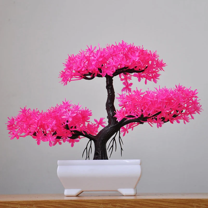 

Realistic Artificial Potted Plant No Maintenance Various Color for Home Christmas Decoration DTT88