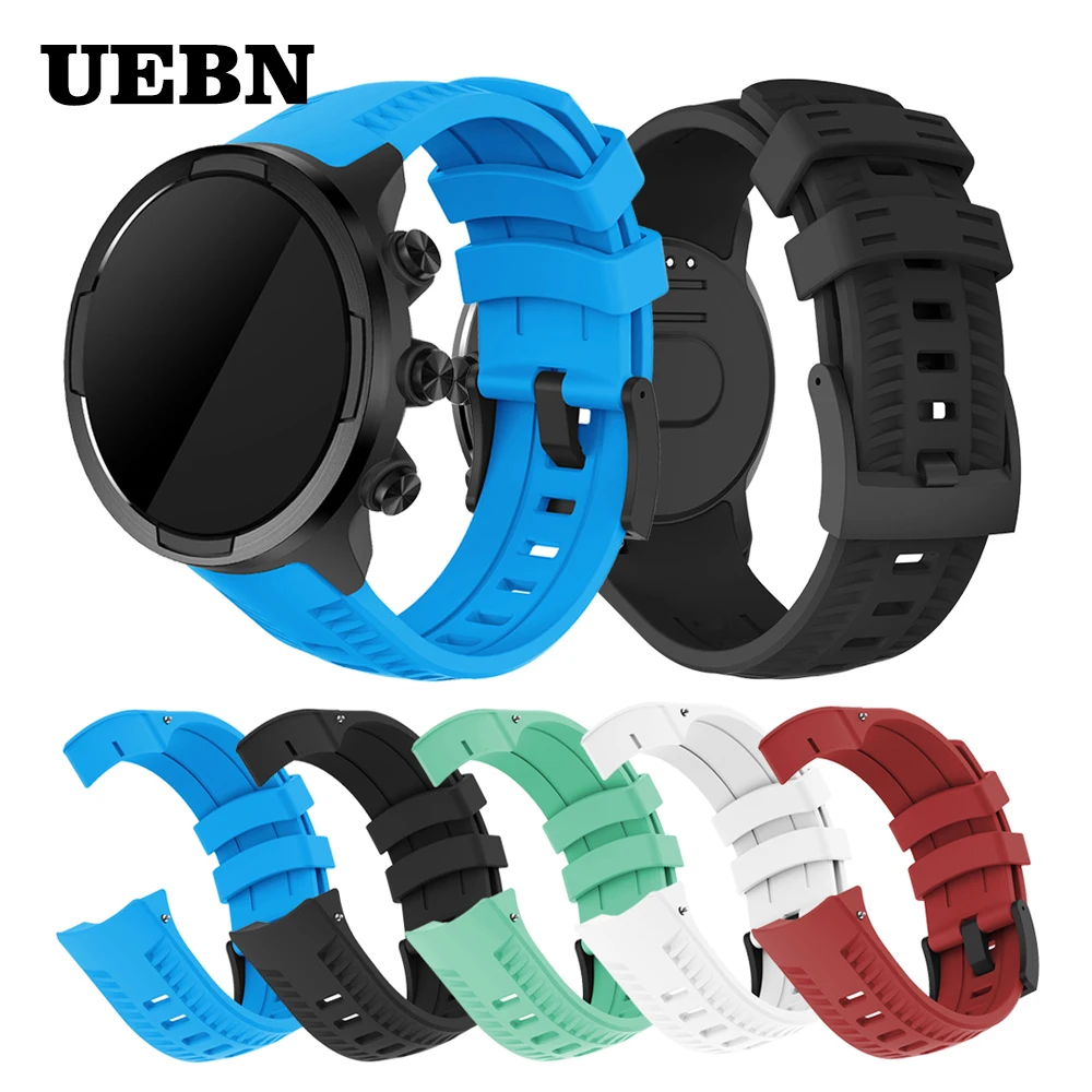 Силиконовый спортивный ремешок UEBN для SUUNTO 9 спартанских спортивных смарт часов Hr