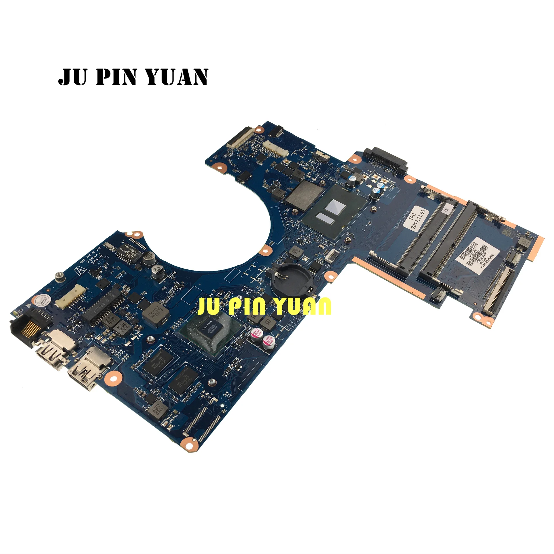 

Материнская плата для ноутбука HP Pavilion 15-AU 15T-AU TPN-Q172 901578-601/501/001 DAG34AMB6D0 с SR2ZU I5-7200U 940MX/2G полностью протестирована