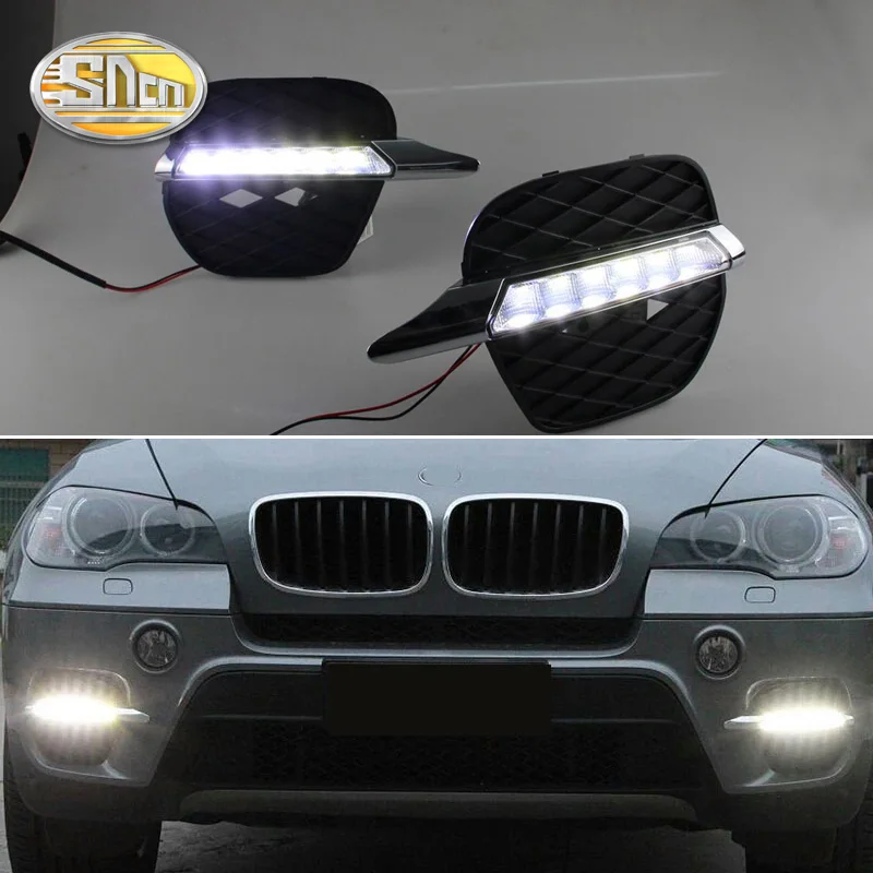 Дневные ходовые огсветильник без ошибок для BMW E70 X5 2011 2012 светодиодные дневные
