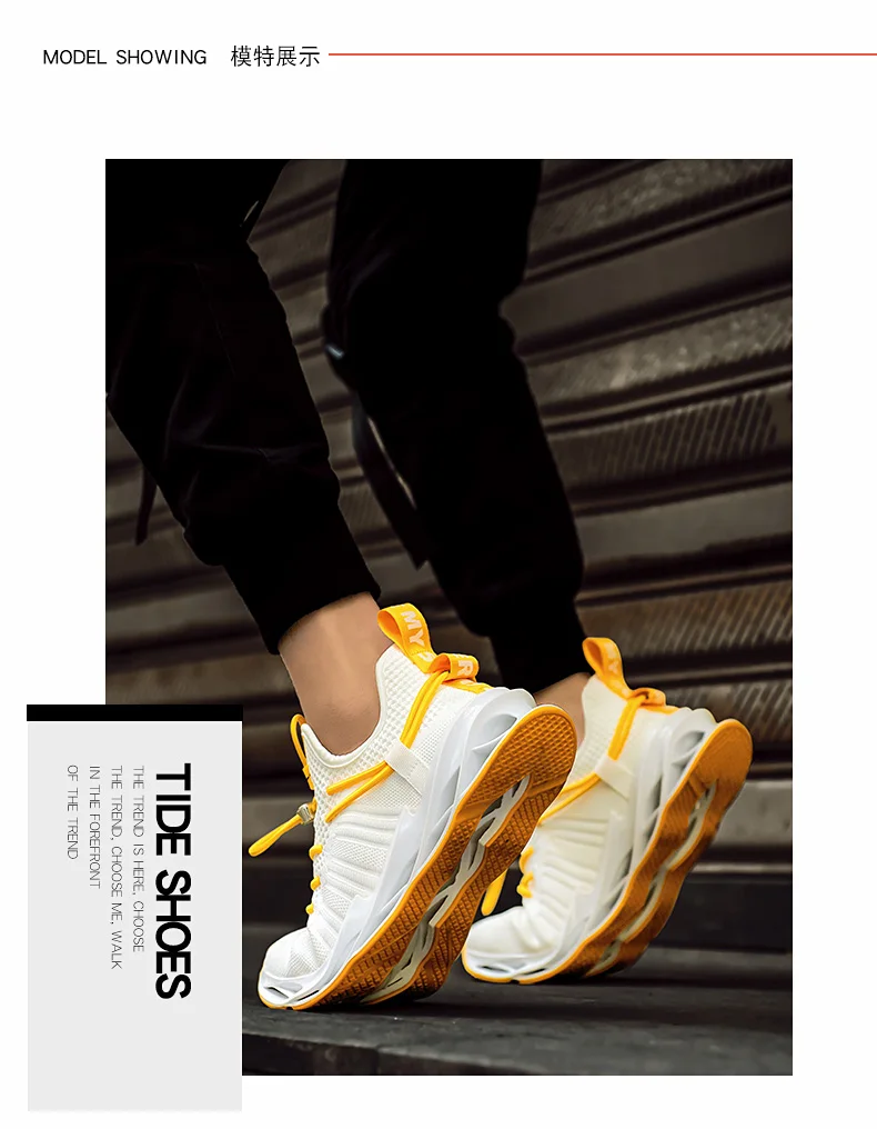 Mens Athletic Walking Running Shoes Blade Sneakers Mesh Training Sport Trail Running Shoes for Man Jogging Non Slip Tennis Shoe