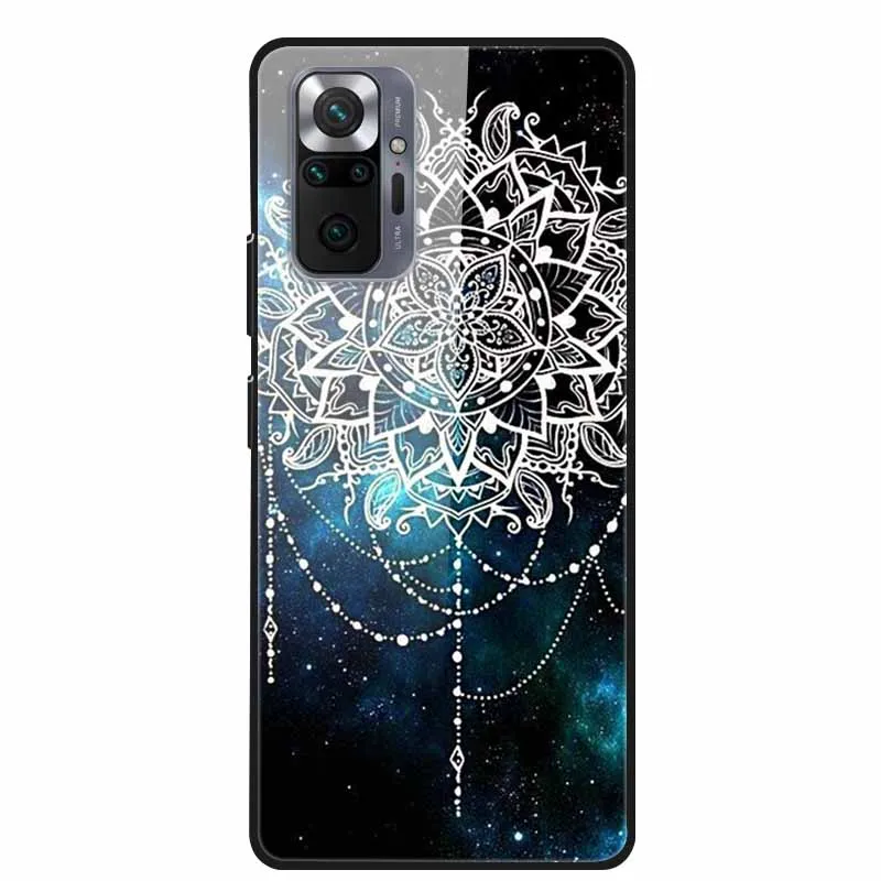 Tempered Glass Colorful Cover For Xiaomi Redmi Note 10 Pro Case Hard Shockproof Funda for Redmi Note10 / Note 10Pro Cases Shell