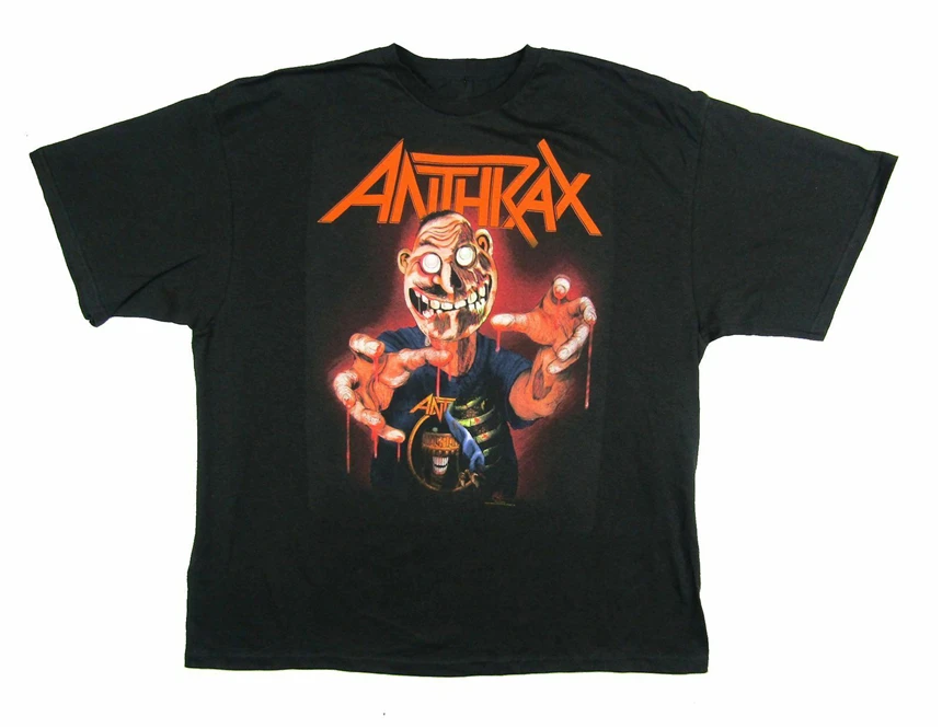 Anthrax окровавленные руки не человек зомби черная футболка новая группа товар