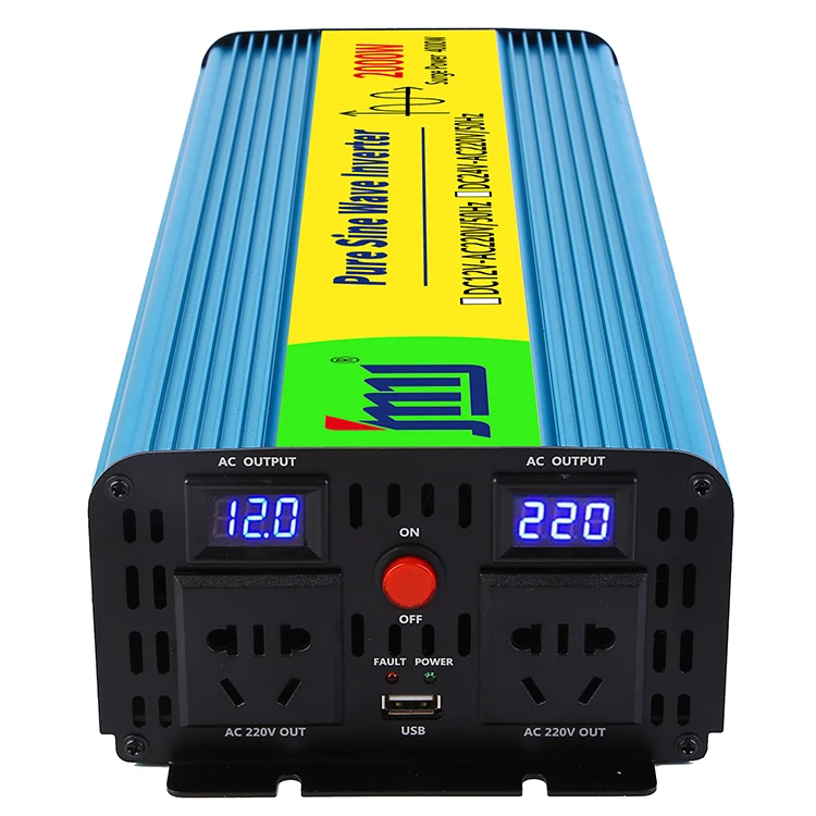 

Hot Sale High Quality Portable Rechargeable 24v 2000w Inverter For Car