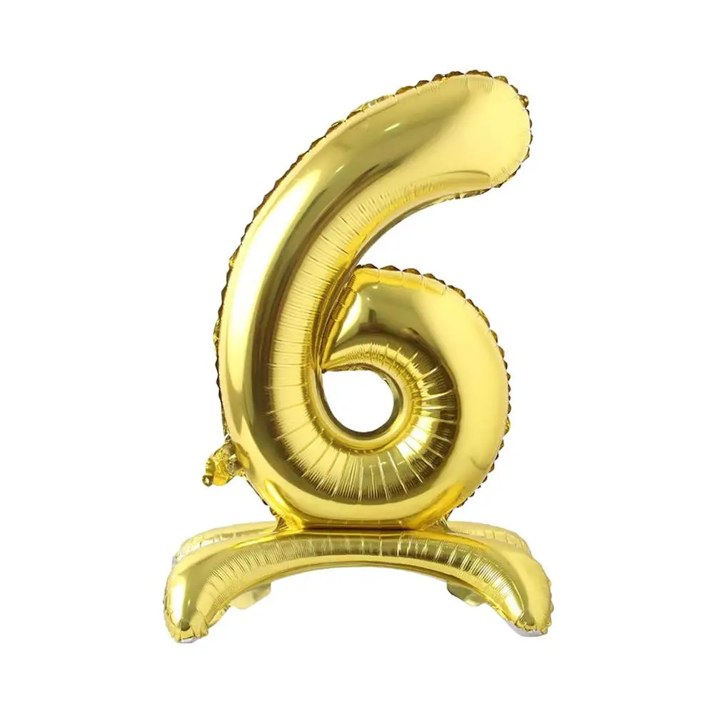 32 дюйма белые алюминиевые воздушные шары из фольги в виде цифр 0 9 для дня рождения