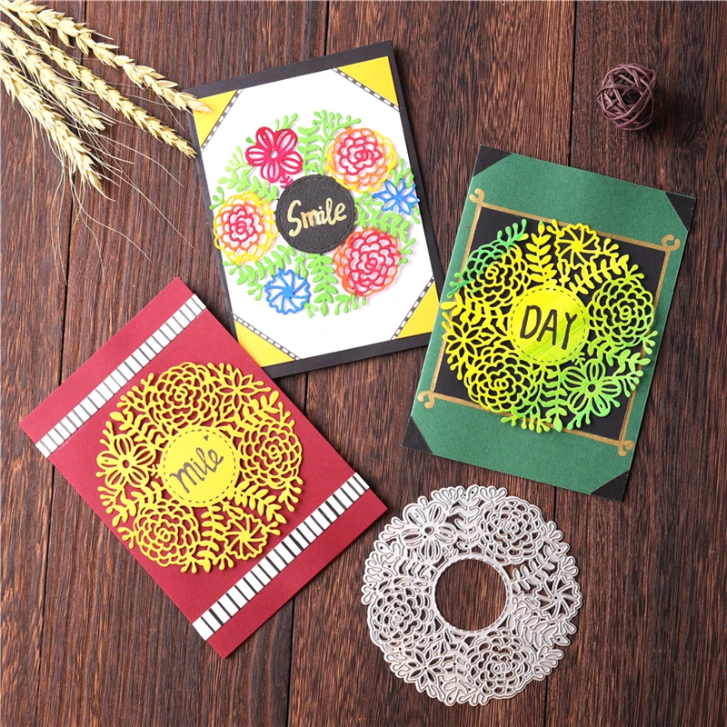 YaMinSanNio Flower Bloom Frame металлические режущие штампы Новый сшитый трафарет для