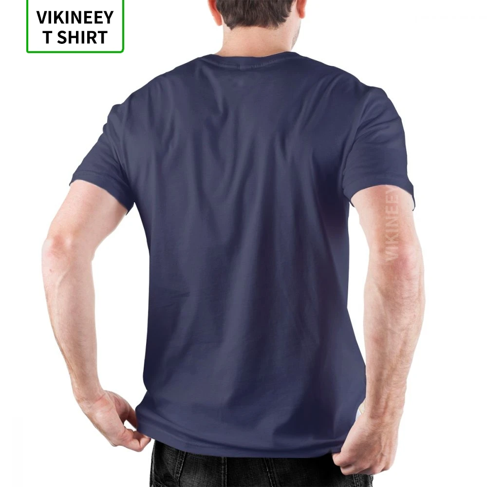 Футболка мужская с круглым вырезом красивая стильная тенниска из хлопка майка