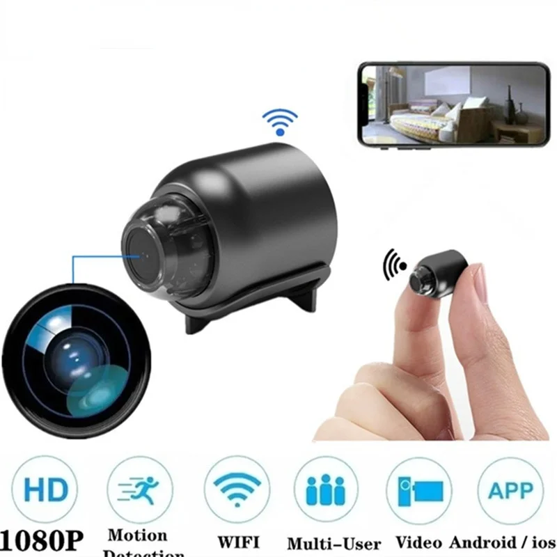

Беспроводная мини-камера видеонаблюдения с поддержкой Wi-Fi, 1080P