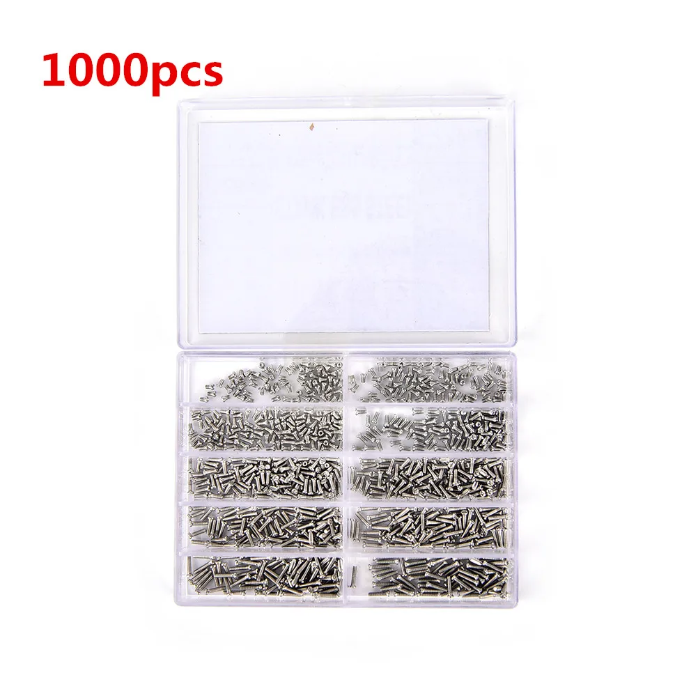 

Universal 1000pcs Assorted Tiny Precision Screws For Watch Eyeglass Glasses Phone Tablet Repair Tool Set Kit Wholesale