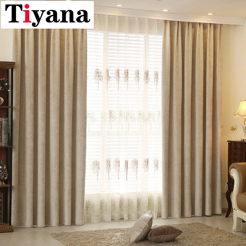 Современные шенилловые шторы наклейки для гостиной оконные занавески плотные из