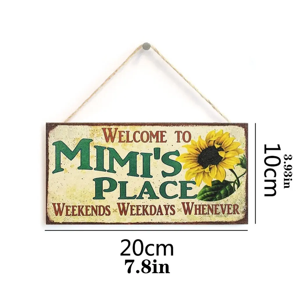 

Mother's Day Gift Sunflower Saying Decorative Wooden Pendant Home Decoration Decorative Family Signage Handicraft Toys