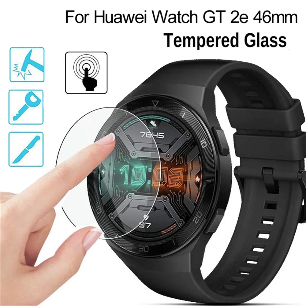 Новое ультратонкое 2.5D изогнутое закаленное стекло 9H для Huawei Watch GT 2e 46 мм HD