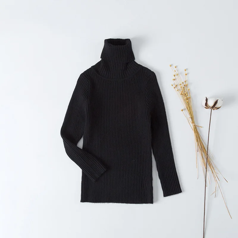 New Girls Sweaters Ribbed Children Sweaters 1-6Years Winter Sweater
