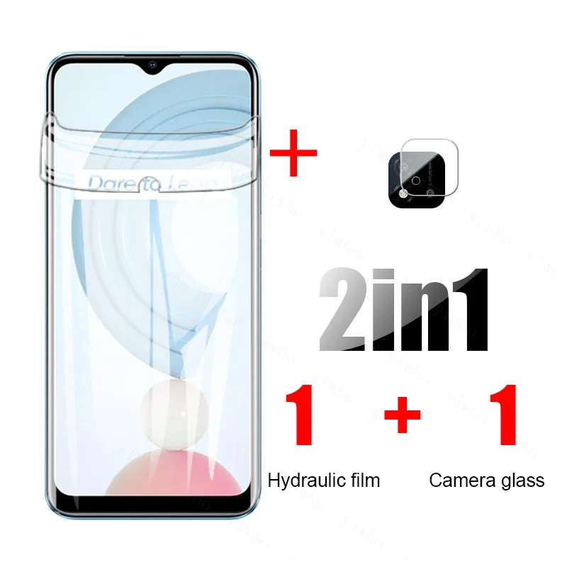 realmy realmi c21 hydrogel film camera lens protective for oppo realme real me c21 c 21 21c realmec21 6.5'' screen protectors