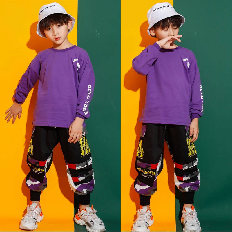 

Girls Jazz Modern Dancing Costumes Clothing Suits Kids Children's Hip Hop Dance wear Outfits Stage Costumes Clothes Outfits