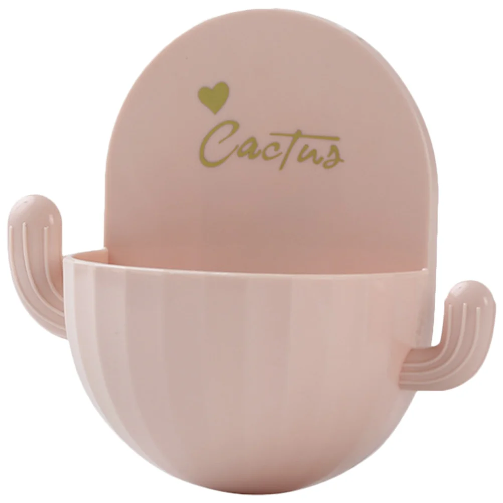 

1pc Wall Mounted Storage Rack Creative Shaped Soap Holder Bathroom Rack Punch Free Storage Container )