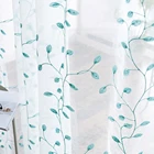 CDIY Цветочные прозрачные Занавески s для гостиной спальни кухни современный Тюль окна вуаль экран занавес на окна шторы на заказ