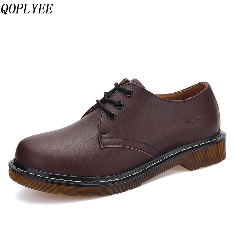 Низкие мужские ботинки на шнуровке Soulier Homme износостойкие лоферы обувь из