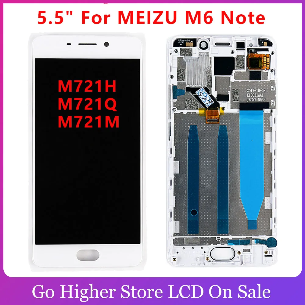 5.5'' For Meizu M6 Note M721H M721Q Lcd Display Touch Screen Assembly Repair Part | Мобильные телефоны и