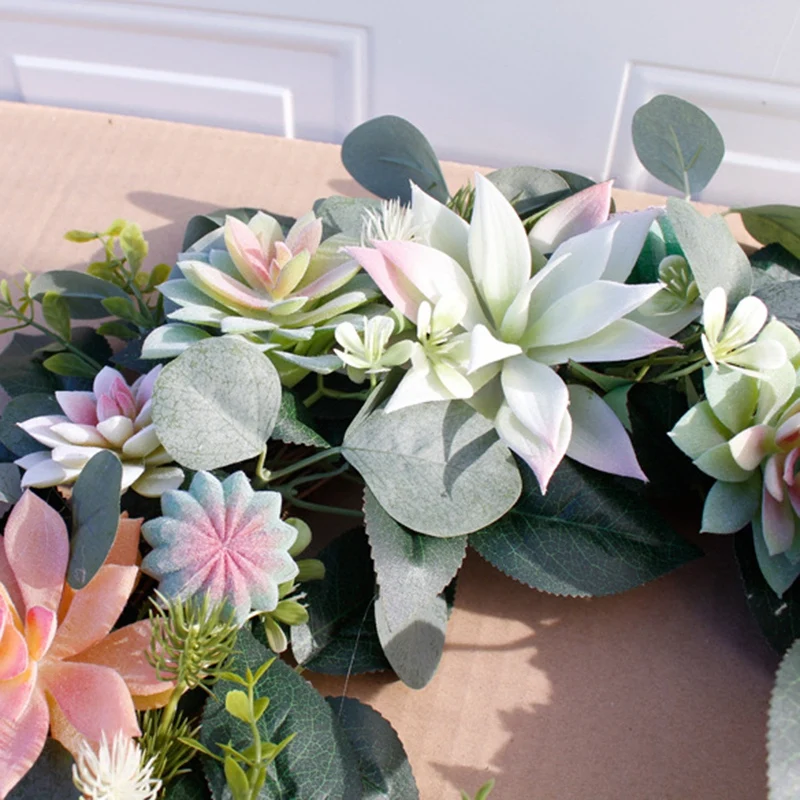 

Promotion! Artificial Wreath Door Fake Flower Garland for Home Garden Christmas