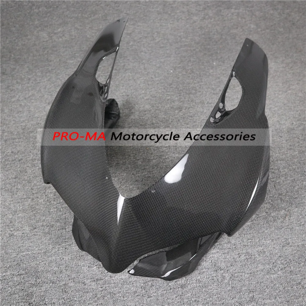 

Motorcycle Upper Front Nose Headlight Cover Fairing in Carbon Fiber For Ducati Panigale 1199,899 Plain Glossy Weave