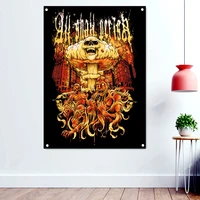 death metal artist poster wallpaper vintage rock band music banners bloody disgusting tattoos art flags indoor wall decoration 3