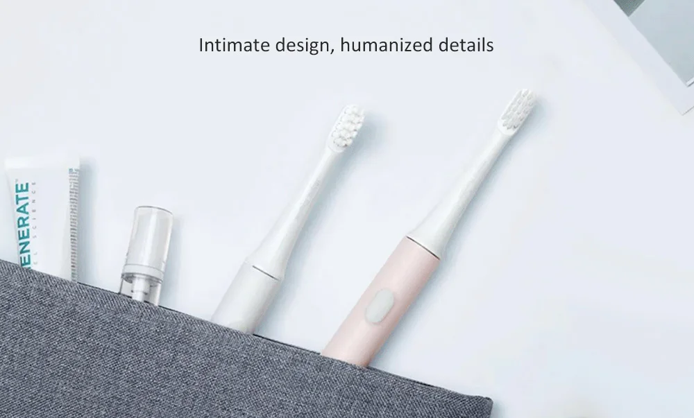 MIJIA MES603 usb зарядка звуковая электрическая зубная щетка T100 перезаряжаемая Водонепроницаемая ультра звуковая зубная щетка 2 скорости уход за полостью рта