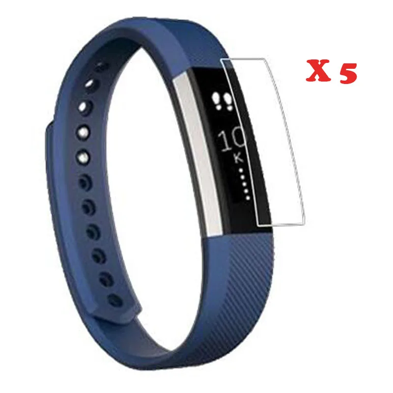 

5 шт. ультратонких светодиодов Прозрачная защитная hd-пленка мягкая защитная пленка Дисплей защитная решетка для Fitbit Alta / Alta HR полная защитна...