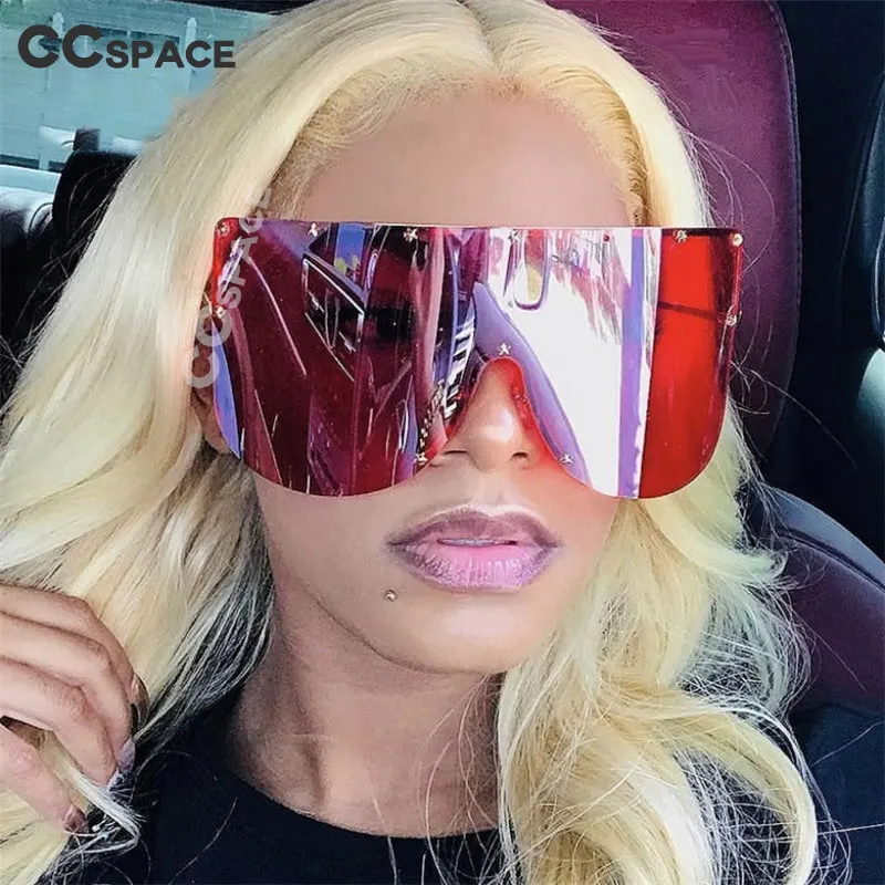 Women Oversized Sunglasses Men Goggle Fashion Shades UV400 Vintage Glasses 46464