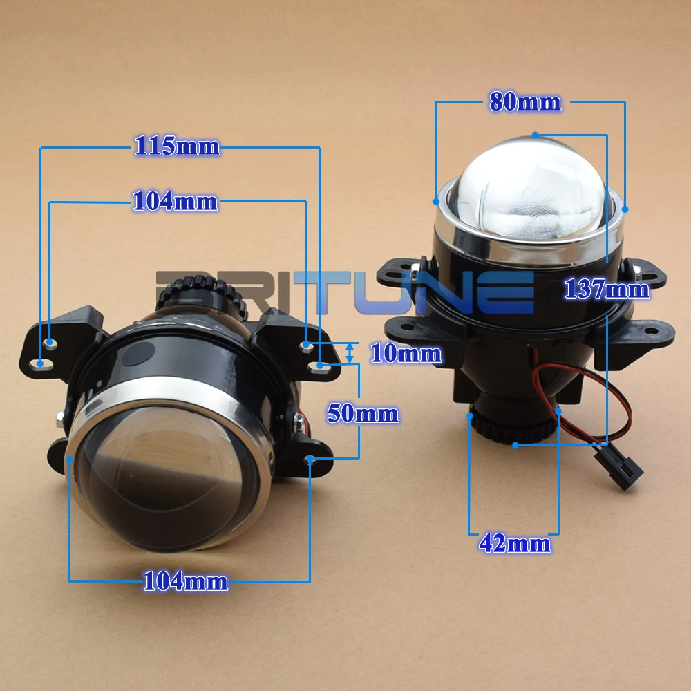Тюнинг противотуманных фар для Chrysler 300C/ Jeep Wrangler/Dodge Charger Bi xenon Lens 3 0 дюймов D2H H11 HID